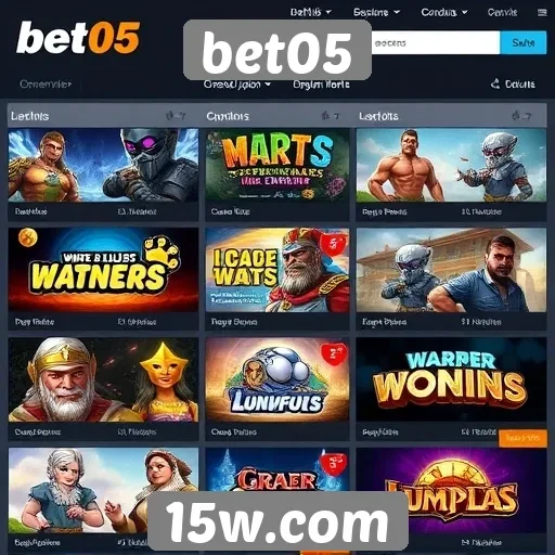 Jogos populares disponíveis na plataforma bet05